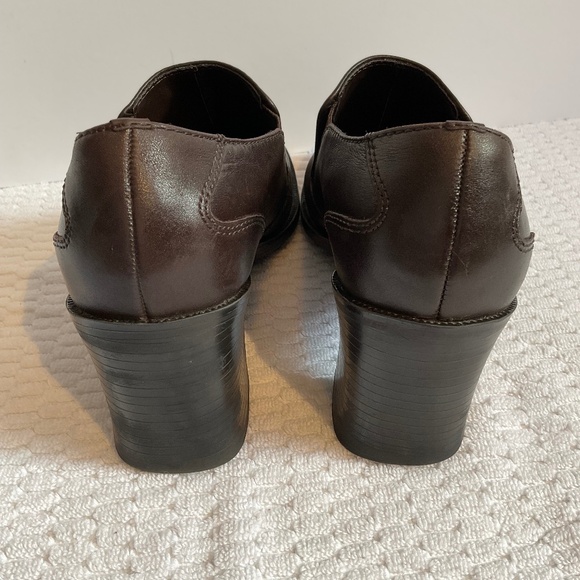 Bass Galaxy Women’s Brown Leather Heel Shoe Size 7.5M - Picture 10 of 14